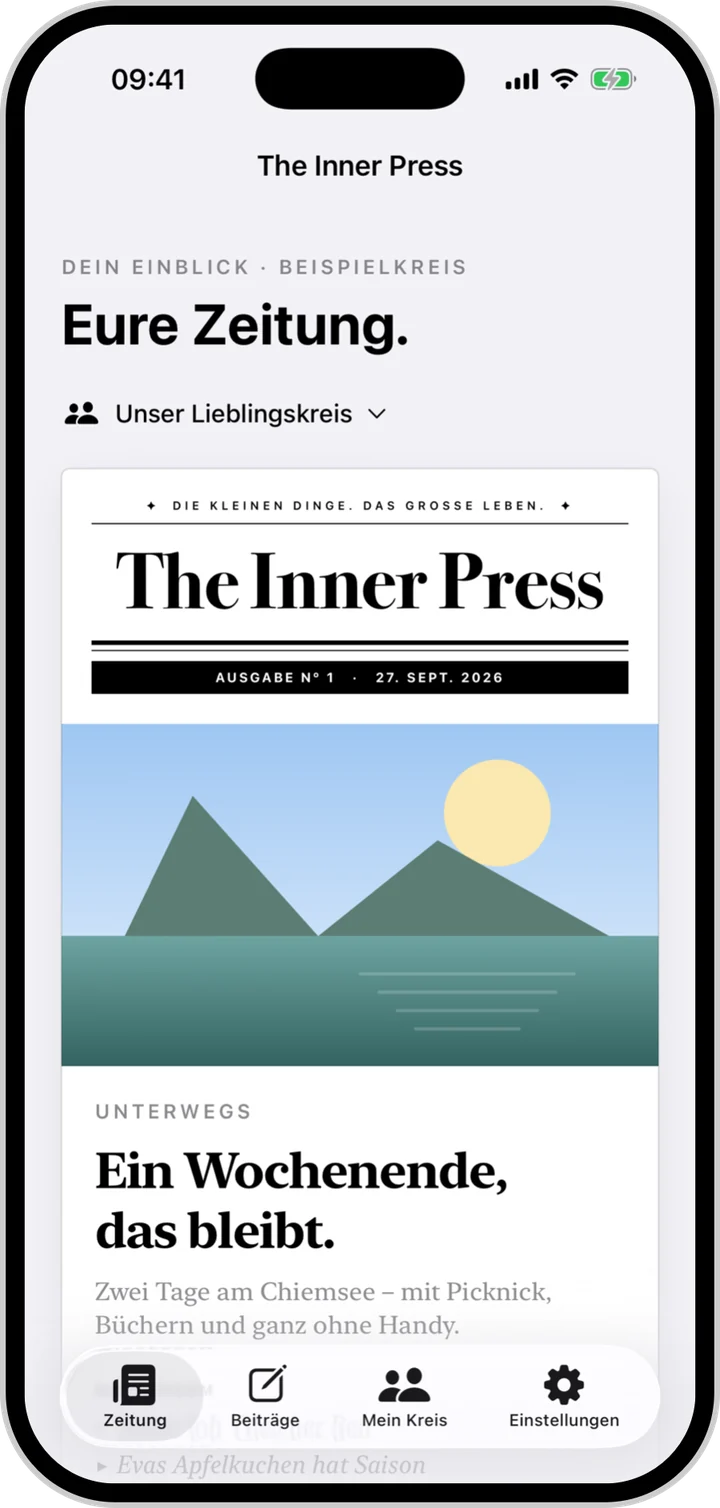 Startseite mit der aktuellen Ausgabe